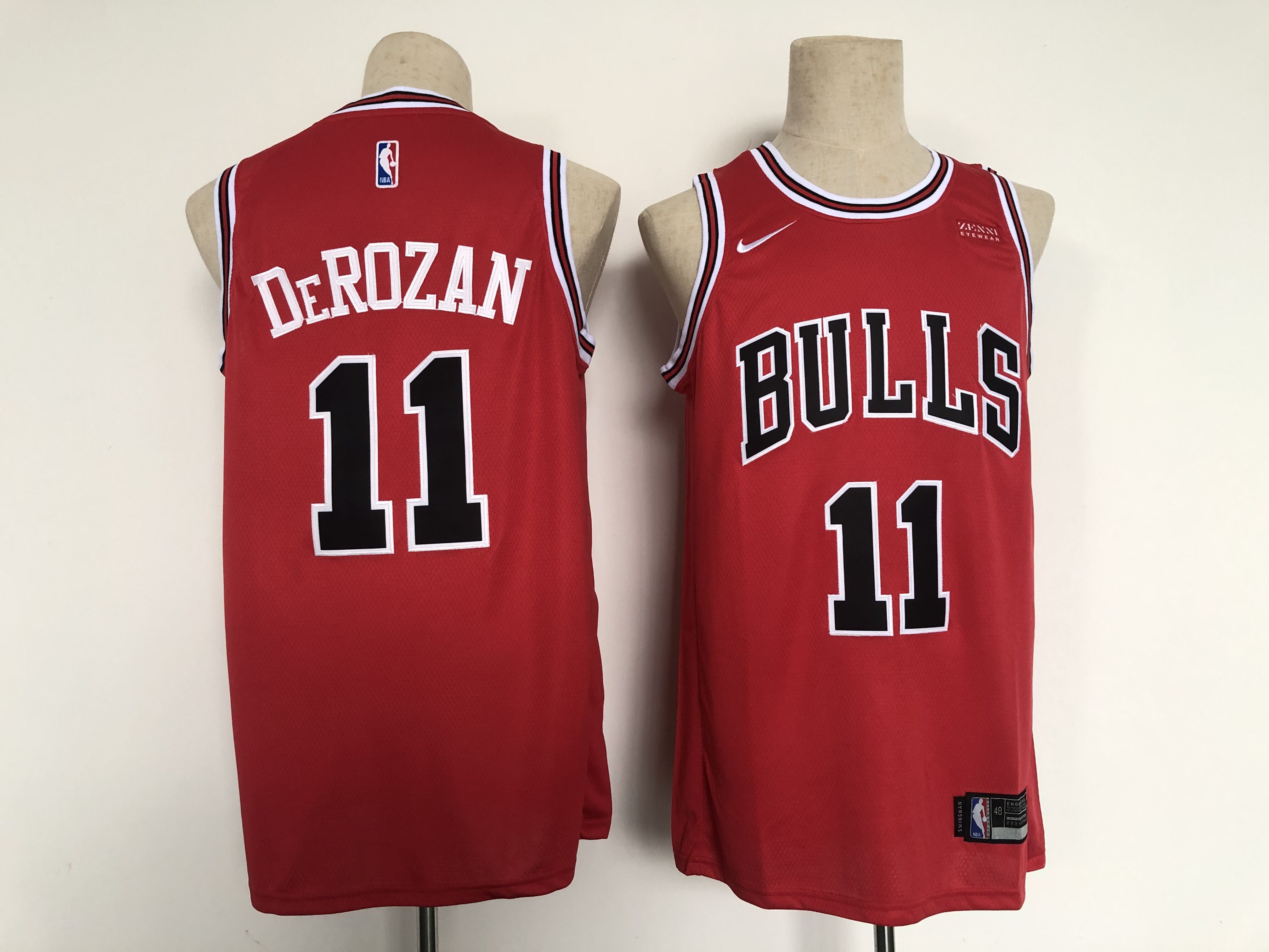 Men Chicago Bulls #11 Derozan Red Nike 2022 Game NBA Jersey